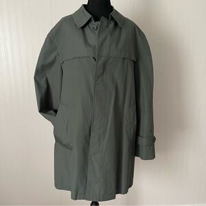 Towne London Fog overcoat 42R gray pockets trench jacket‎ business preppy